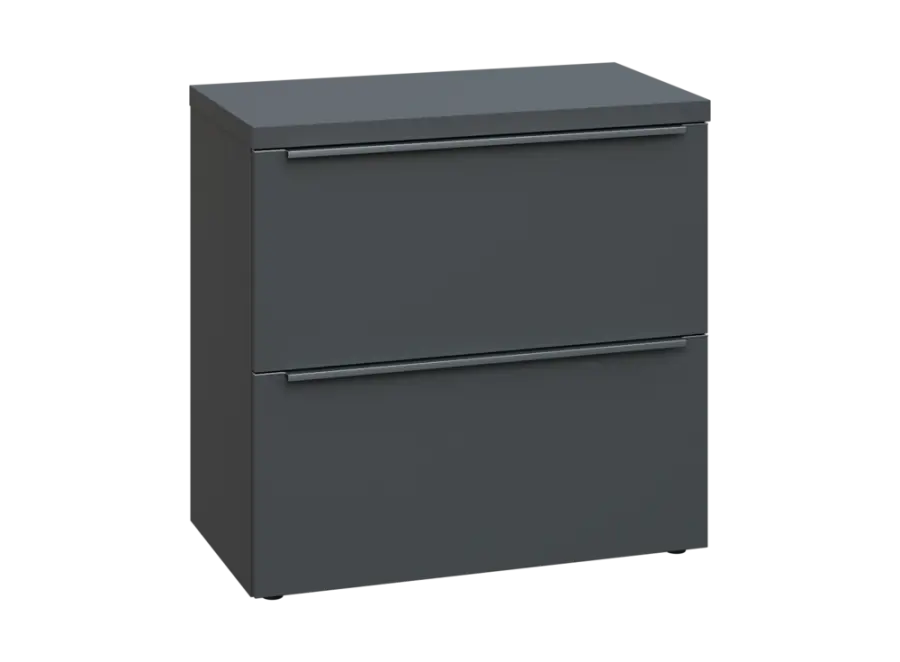 SIN 2 - 82Z kancelářská skříň, 2-zásuvková, 770x800x400, antracit